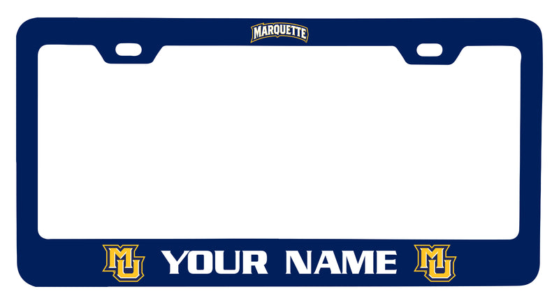 Marquette Golden Eagles Customizable Metal License Plate Frame Officially Licensed Collegiate Product  