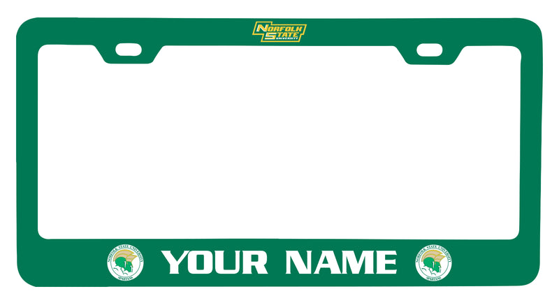 Norfolk State University Customizable Metal License Plate Frame Officially Licensed Collegiate Product  