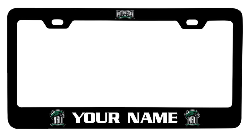 Northeastern State University Riverhawks Customizable Metal License Plate Frame Officially Licensed Collegiate Product  