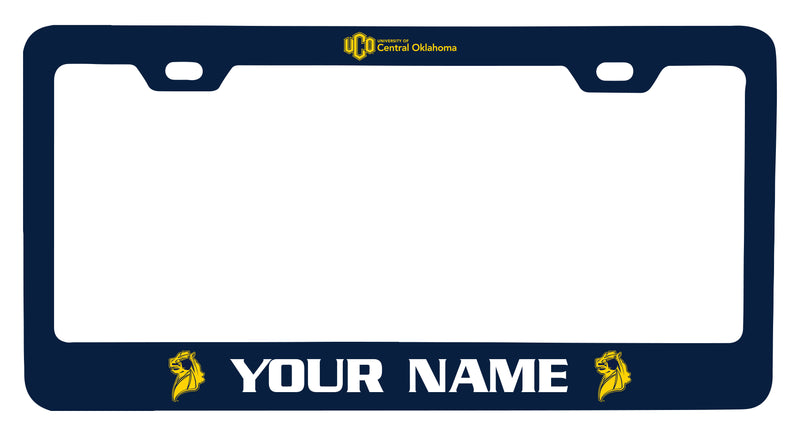 University of Central Oklahoma Bronchos Customizable Metal License Plate Frame Officially Licensed Collegiate Product  