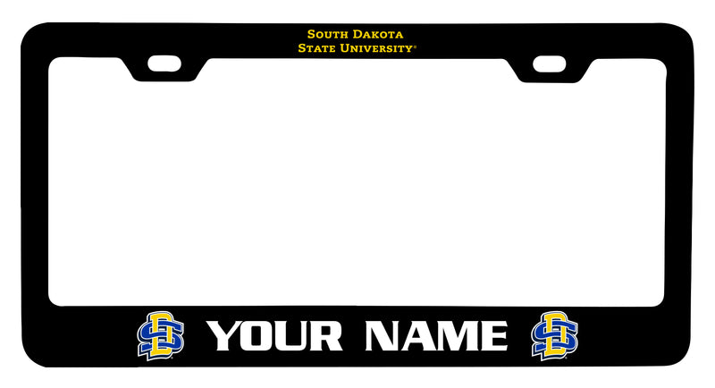 South Dakota State Jackrabbits Customizable Metal License Plate Frame Officially Licensed Collegiate Product  
