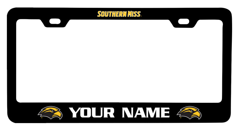 Southern Mississippi Golden Eagles Customizable Metal License Plate Frame Officially Licensed Collegiate Product  