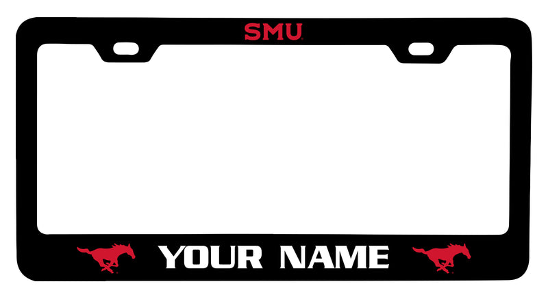 Southern Methodist University Customizable Metal License Plate Frame Officially Licensed Collegiate Product  