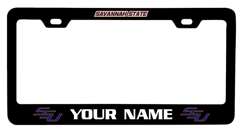 Savannah State University Customizable Metal License Plate Frame Officially Licensed Collegiate Product  