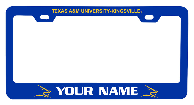 Texas A&M Kingsville Javelinas Customizable Metal License Plate Frame Officially Licensed Collegiate Product  