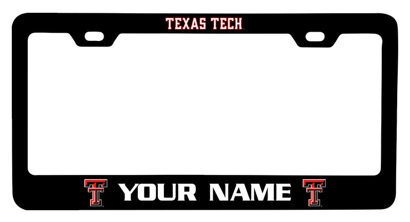 Texas Tech Red Raiders Customizable Metal License Plate Frame Officially Licensed Collegiate Product  