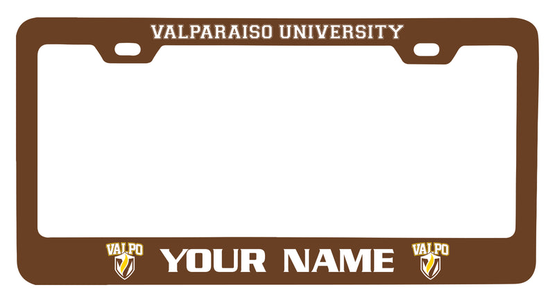 Valparaiso University Customizable Metal License Plate Frame Officially Licensed Collegiate Product  