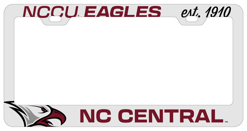 North Carolina Central Eagles Officially Licensed Collegiate License Plate Frame 