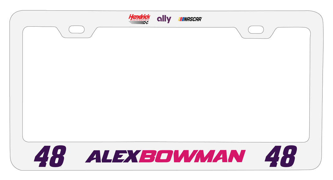 #48 Alex Bowman Officially Licensed Metal License Plate Frame