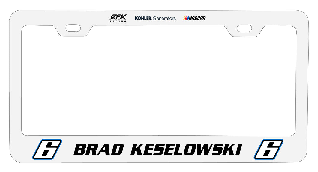 #6 Brad Keselowski Officially Licensed Metal License Plate Frame