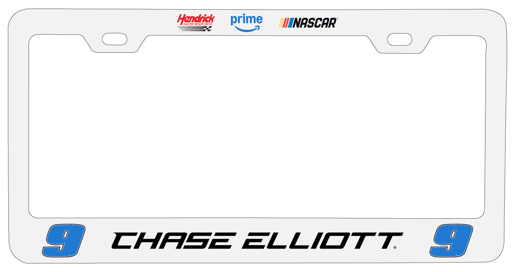 Nascar #9 Chase Elliott Metal License Plate Frame Officially Licensed