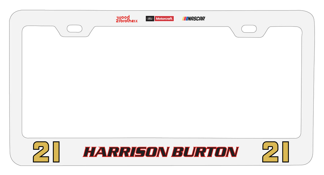#21 Harrison Burton Officially Licensed Metal License Plate Frame