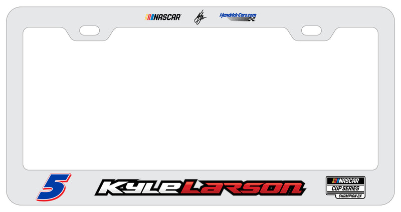 Kyle Larson 2X Champ #5 Nascar Offic. Licensed License Plate Frame 