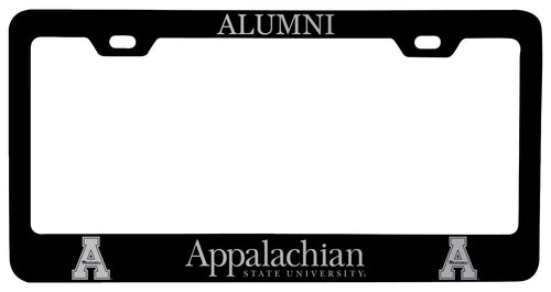 Appalachian State Alumni Engraved Metal License Plate Frame Black Officially Licensed