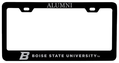 Boise State Broncos Alumni Engraved Metal License Plate Frame Black Officially Licensed
