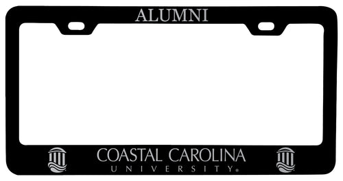 Coastal Carolina University Alumni Engraved Metal License Plate Frame Black Officially Licensed