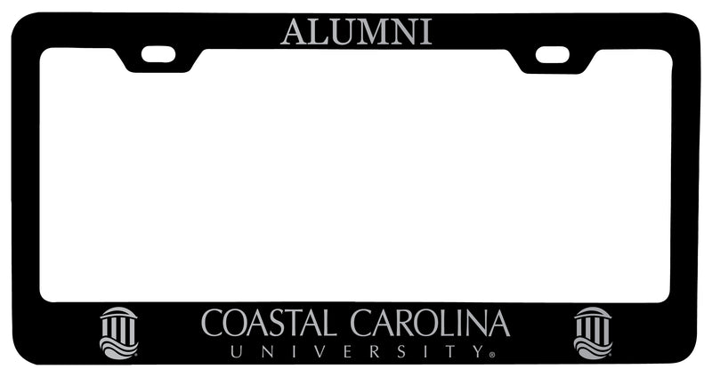 Coastal Carolina University Alumni Engraved Metal License Plate Frame Black Officially Licensed