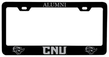 Load image into Gallery viewer, Christopher Newport Captains Alumni Engraved Metal License Plate Frame Officially Licensed
