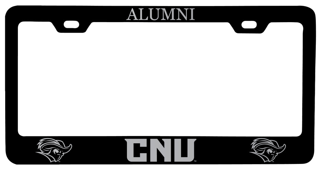 Christopher Newport Captains Alumni Engraved Metal License Plate Frame