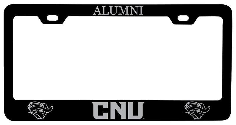 Christopher Newport Captains Alumni Engraved Metal License Plate Frame