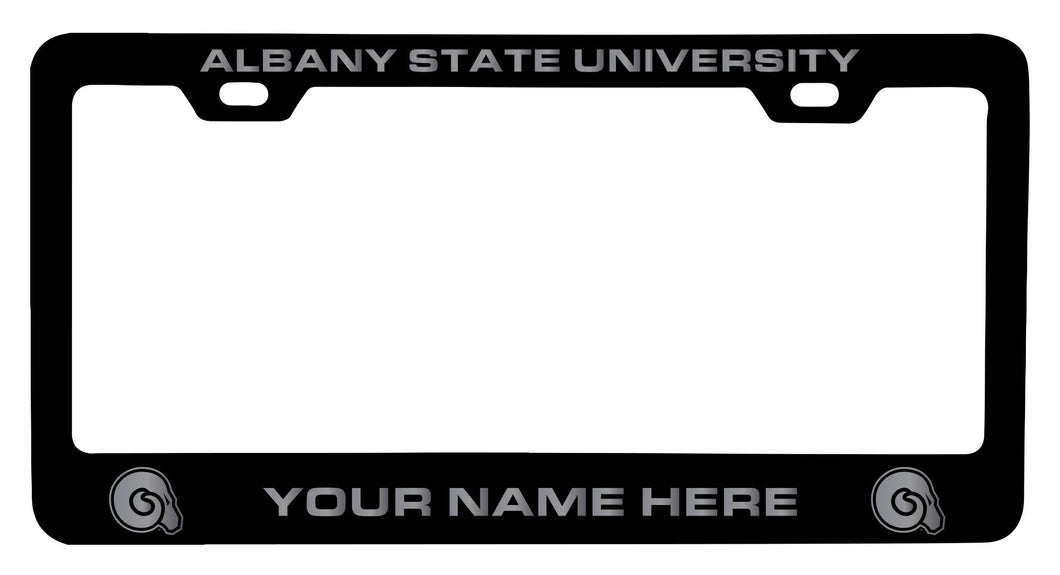 Customizable Albany State University NCAA Laser-Engraved Metal License Plate Frame - Personalized Car Accessory
