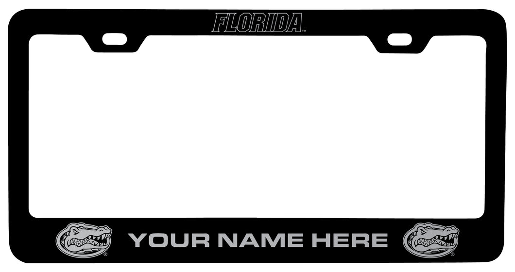 Florida Gators Customizable Engraved Metal License Plate Frame Officially Licensed Collegiate Product