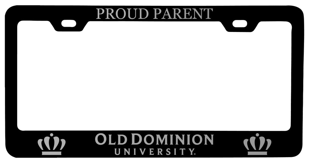 Old Dominion Monarchs Proud Parent Engraved Metal License Plate Frame