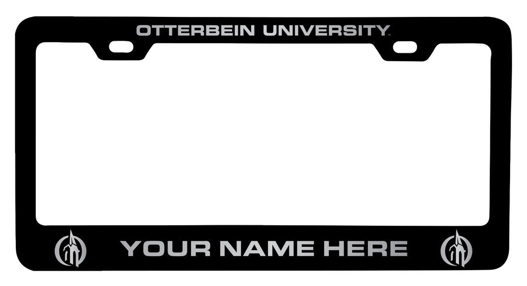 Otterbein University Customizable Engraved Metal License Plate Frame Officially Licensed Collegiate Product