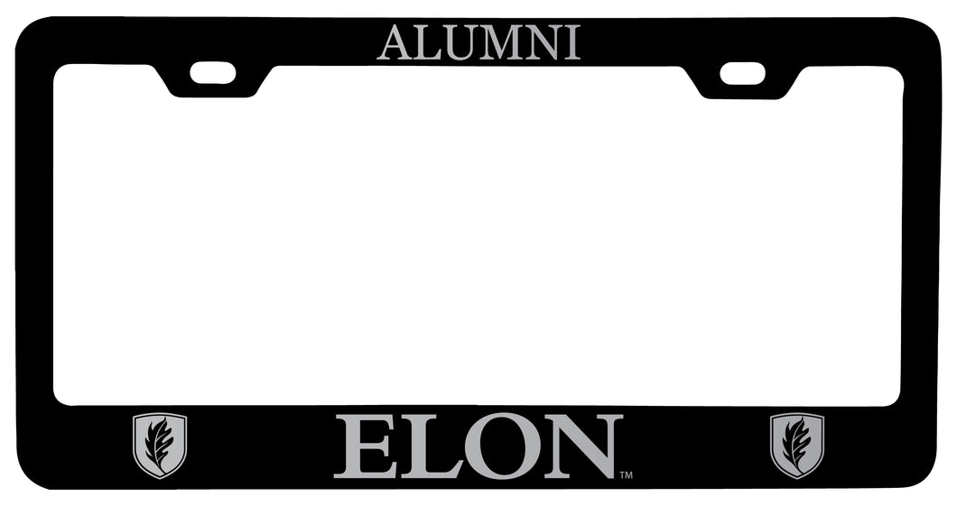 Elon University Alumni Engraved Metal License Plate Frame