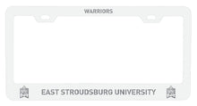 Load image into Gallery viewer, East Stroudsburg University NCAA Laser-Engraved Metal License Plate Frame - Choose Black or White Color
