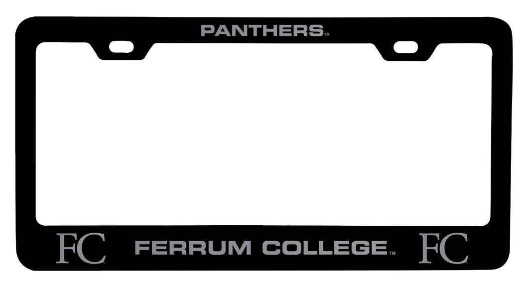 Ferrum College Engraved Metal License Plate Frame Black Officially Licensed Collegiate Product Black