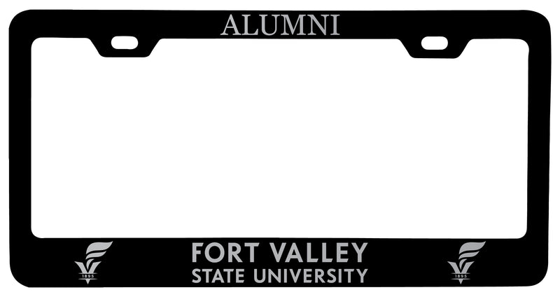 Fort Valley State University Alumni Engraved Metal License Plate Frame Black Officially Licensed