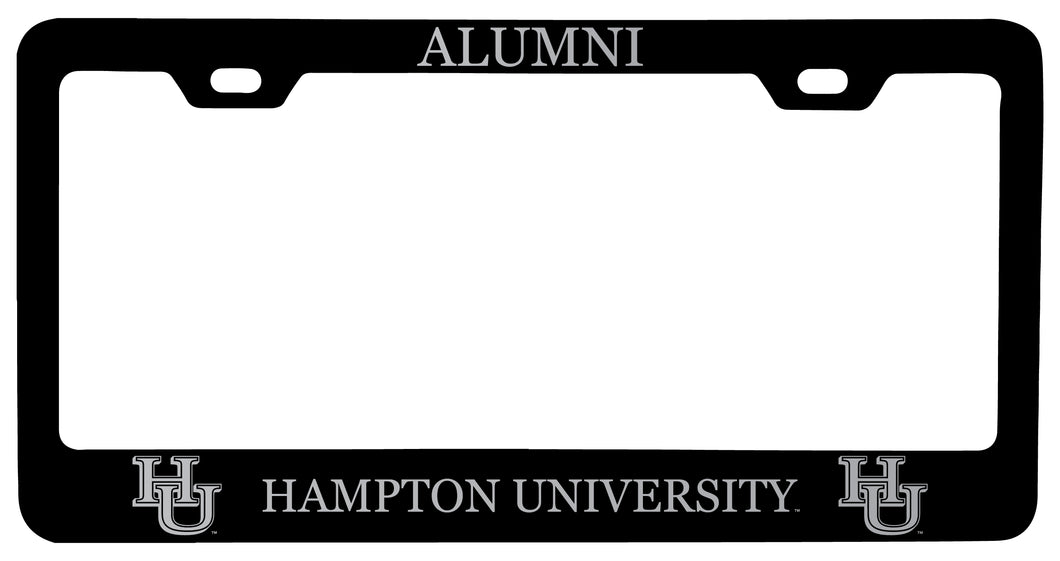 Hampton University Alumni Engraved Metal License Plate Frame