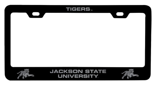 Jackson State University Engraved Metal License Plate Frame White Officially Licensed Collegiate Product White