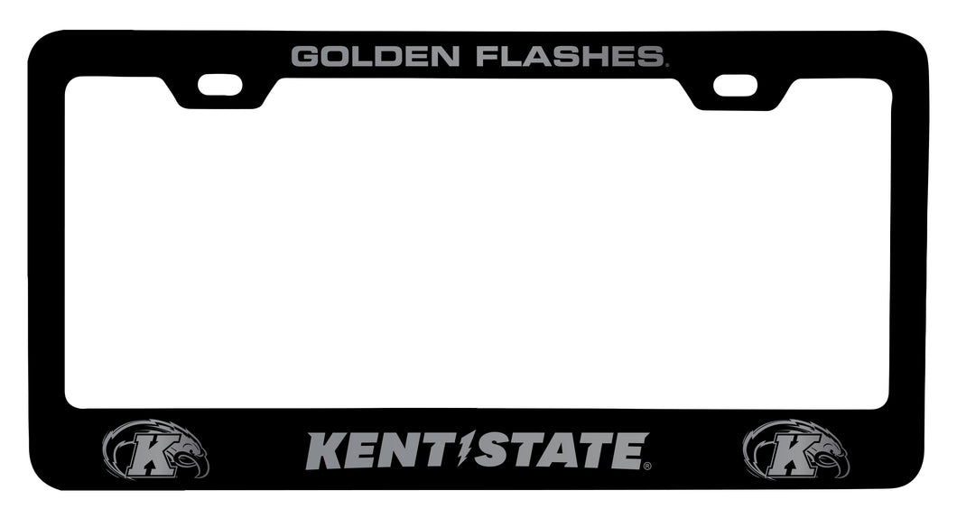Kent State University Engraved Metal License Plate Frame Black Officially Licensed Collegiate Product Black
