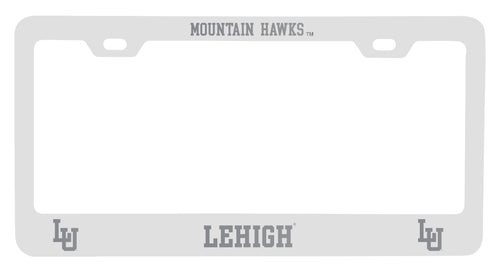 Lehigh University Mountain Hawks Engraved Metal License Plate Frame Black Officially Licensed Collegiate Product Black