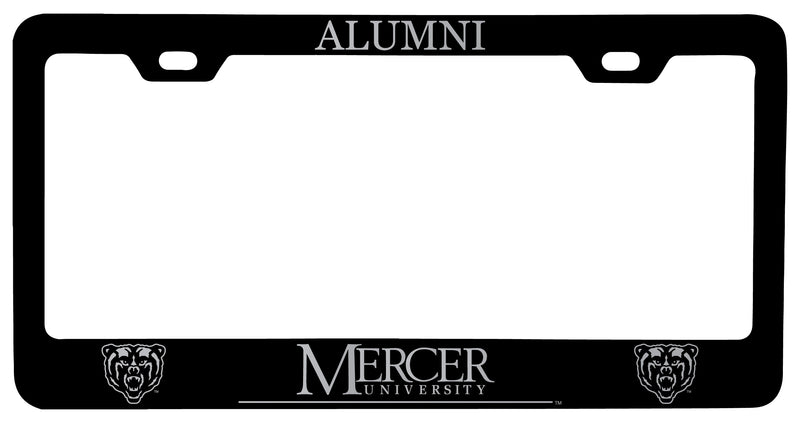 Mercer University Alumni Engraved Metal License Plate Frame