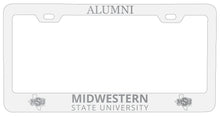 Load image into Gallery viewer, Midwestern State University Mustangs Alumni Engraved Metal License Plate Frame Officially Licensed
