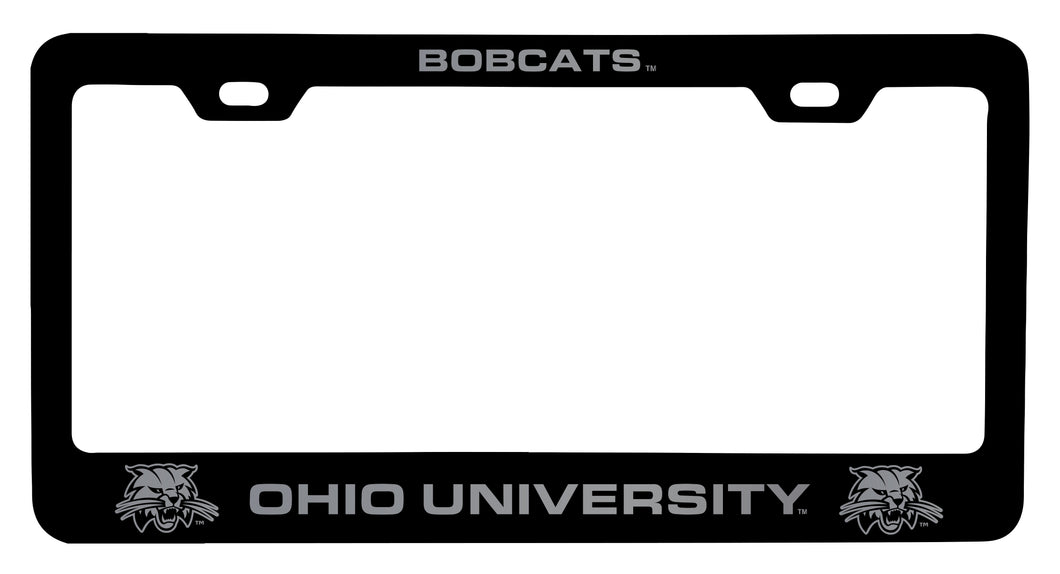 Ohio University Engraved Metal License Plate Frame Black Officially Licensed Collegiate Product Black