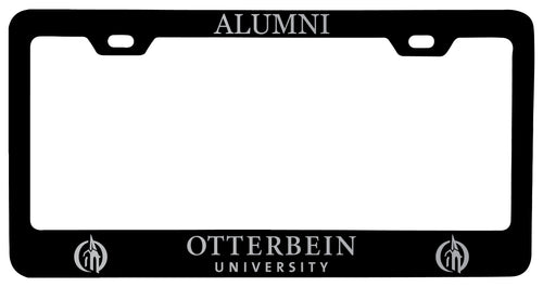 Otterbein University Alumni Engraved Metal License Plate Frame Black Officially Licensed