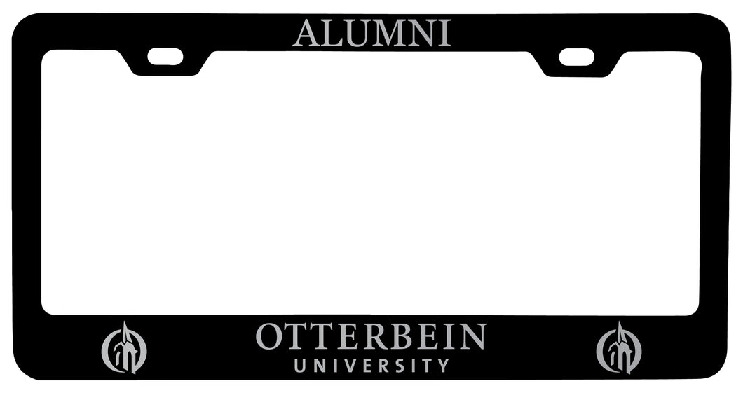 Otterbein University Alumni Engraved Metal License Plate Frame Black Officially Licensed