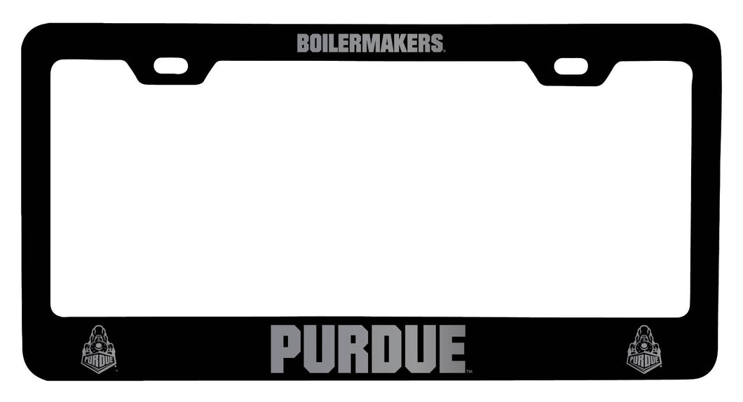 Purdue Boilermakers NCAA Laser-Engraved Metal License Plate Frame - Choose Black or White Color