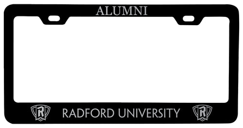 Radford University Highlanders Alumni Engraved Metal License Plate Frame Black Officially Licensed