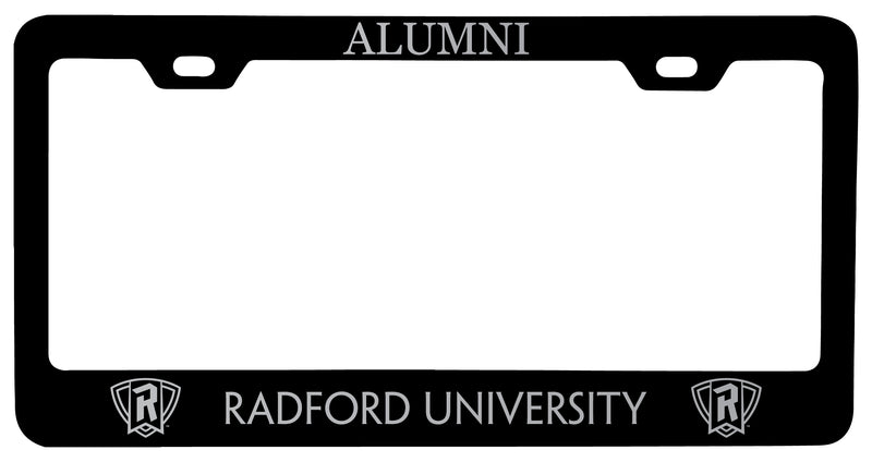 Radford University Highlanders Alumni Engraved Metal License Plate Frame Black Officially Licensed