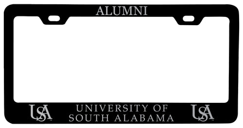 University of South Alabama Alumni Engraved Metal License Plate Frame Black Officially Licensed
