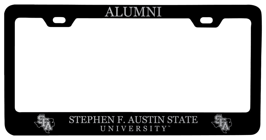 Stephen F. Austin State University Alumni Engraved Metal License Plate Frame Black Officially Licensed