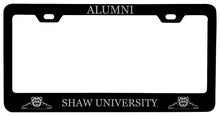 Load image into Gallery viewer, Shaw University Bears Alumni Engraved Metal License Plate Frame Officially Licensed
