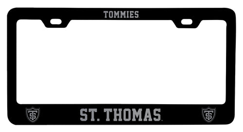 University of St. Thomas Engraved Metal License Plate Frame Black Officially Licensed Collegiate Product Black