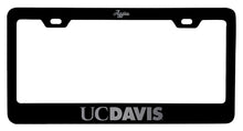 Load image into Gallery viewer, UC Davis Aggies NCAA Laser-Engraved Metal License Plate Frame - Choose Black or White Color
