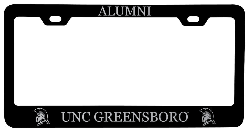 North Carolina Greensboro Spartans Alumni Engraved Metal License Plate Frame